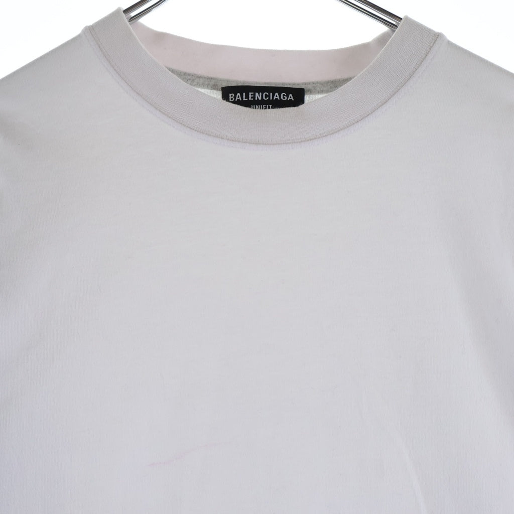 BALENCIAGA(バレンシアガ) 22SS Upside Down T-Shirt 698811 TMVC9 ダメージ加工 アップサイド ダウン クルーネックTシャツカットソー グレー