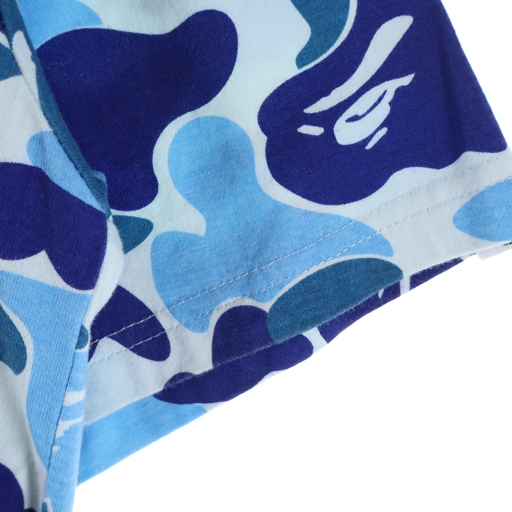 A BATHING APE(アベイシングエイプ) BIG ABC CAMO SHARK TEE 001CSK301004M カモ シャーク クルーネック半袖Tシャツカットソー ブルー