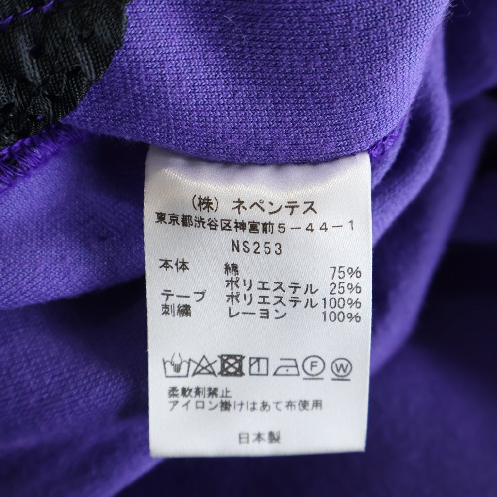 Needles(ニードルス) NARROW TRACK PANT C/PE VELOUR NS253 ベロア ナロートラックパンツ パープル