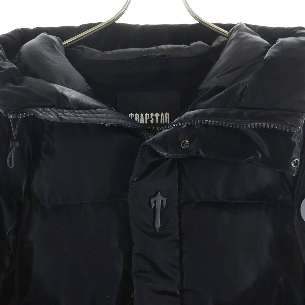 TRAPSTAR(トラップスター) Decoded Arch Puffer TSJ341 ディコーデッド アーチ パファー バックロゴ刺繍中綿ジャケット ブラック