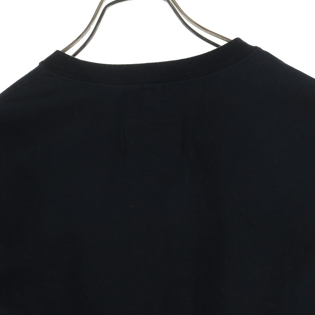 doublet(ダブレット) 22SS STRETCHING OVERSIZE LONG SLEEVE T-SHIRT 22SS06CS218 ストレッチング オーバーサイズ クルーネック長袖Tシャツカットソー ロンT ブラック