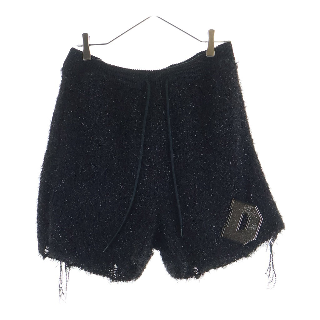 doublet(ダブレット) Metal Letter Shorts 22SS41KN70 メタル レター ショーツ ハーフパンツ ブラック レディース