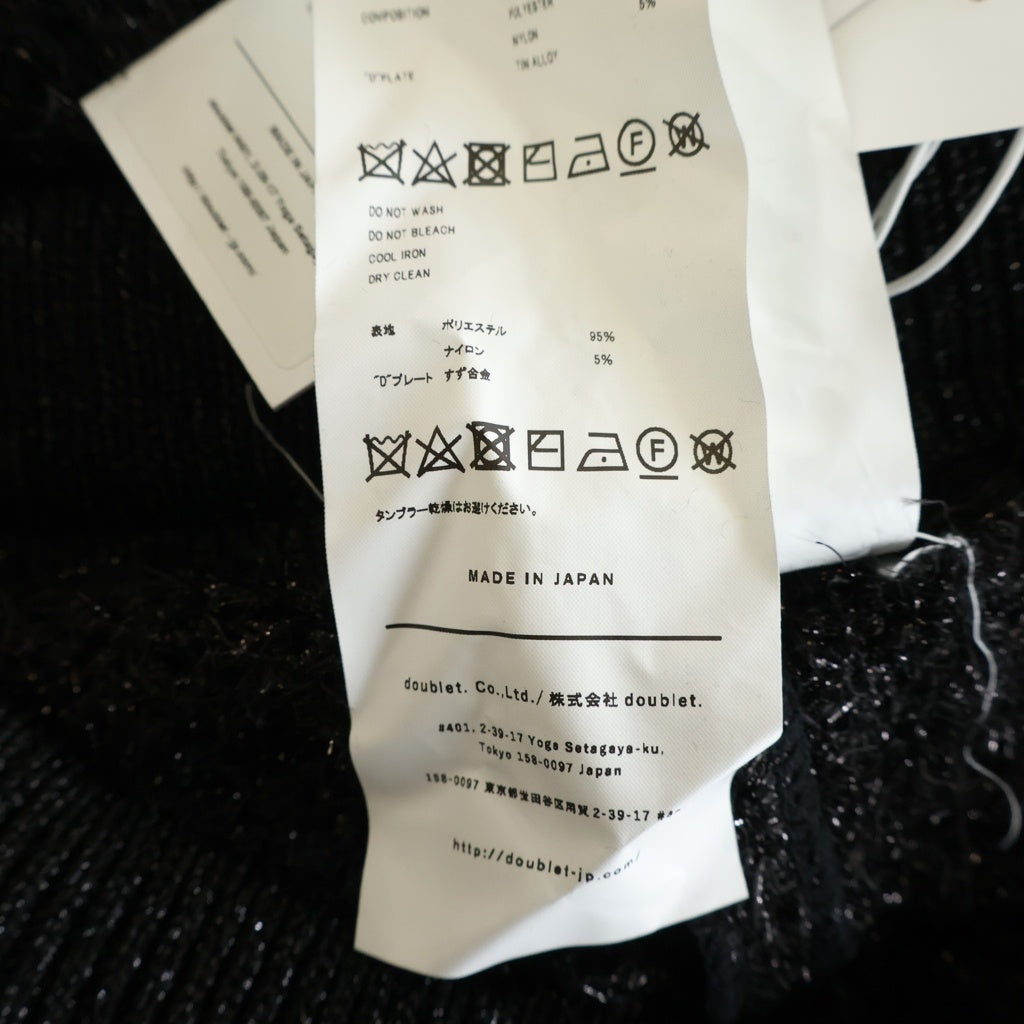 doublet(ダブレット) Metal Letter Shorts 22SS41KN70 メタル レター ショーツ ハーフパンツ ブラック レディース
