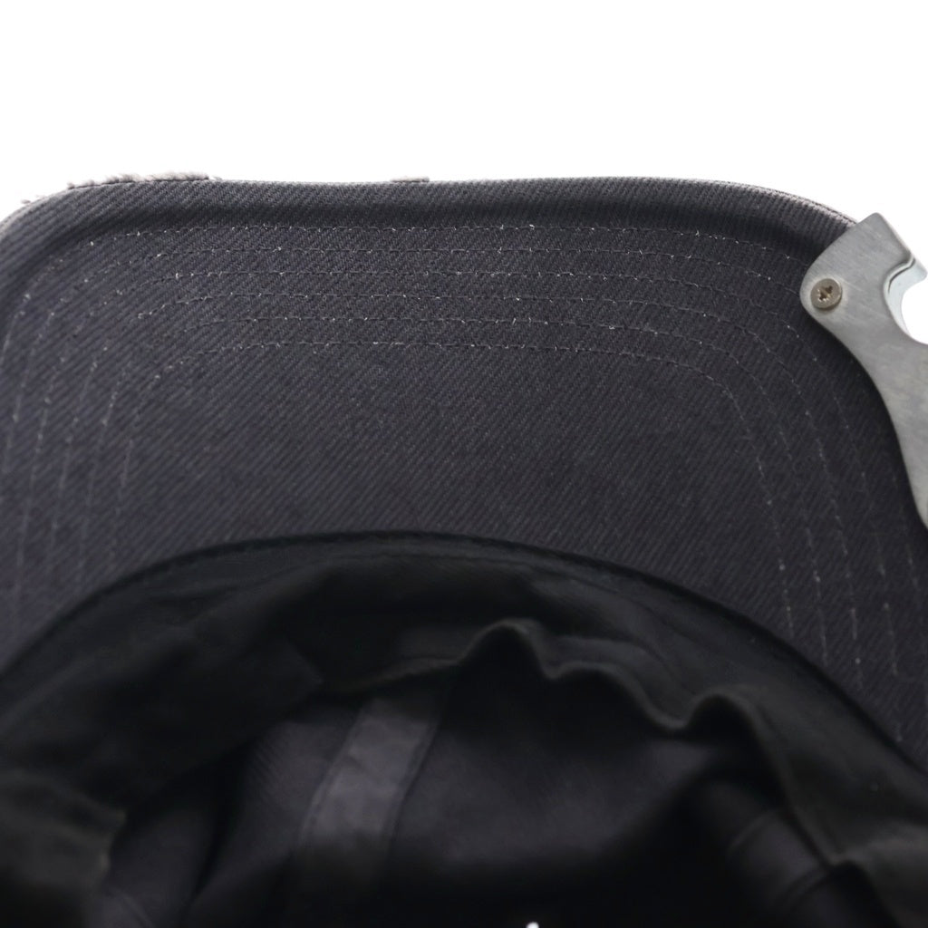 doublet(ダブレット) 24AW × KIJIMA TAKAYUKI CAP WITH BOTTLE OPENER 24AW75HT18 キジマ タカユキ ボトルオープナー ベースボールキャップ 帽子 グレー