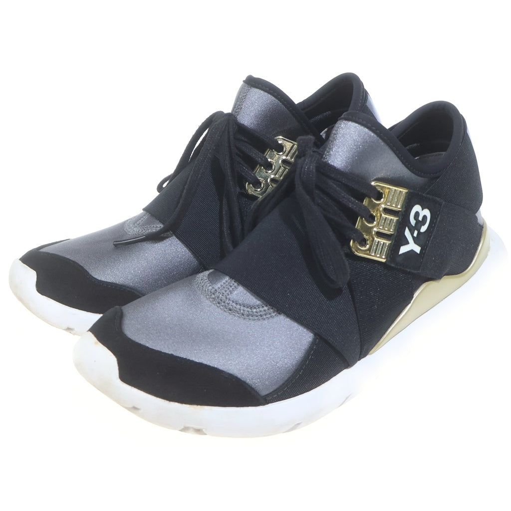 adidas(アディダス) ×Y-3 Wmns Qasa Elle Lace BB4695 ワイスリー ウィメンズ カーサ エル レース ローカットスニーカー ブラック レディース US7.5/24.5cm