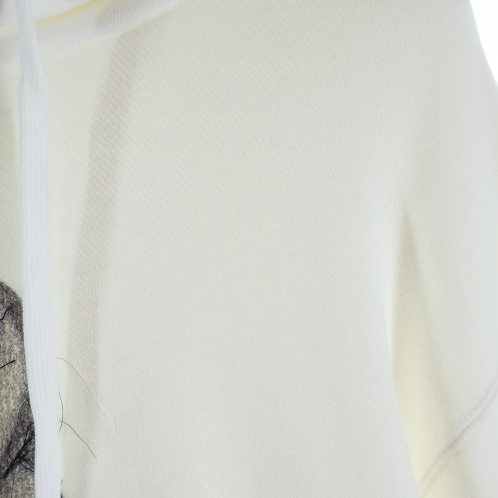 doublet(ダブレット) 22SS PHOTO STITCH HOODIE 22SS32CS213 フォト す2SS PHOTO STITCH HOODIE 22SS32CS213 フォト ステッチ プルオーバーパーカー フーディ ホワイト