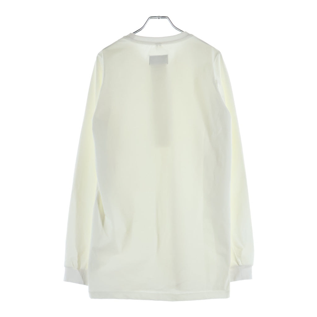 doublet(ダブレット) 22SS STRETCHING OVERSIZE LONG SLEEVE T-SHIRT 22SS06CS218 ストレッチング オーバーサイズ クルーネック長袖Tシャツカットソー ロンT ホワイト