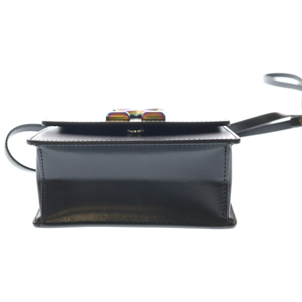 OFF-WHITE オフホワイト Calfskin Jitney 0.7 Belt Bag Crossbody OWNN18BC99LEA0010410 カーフスキン ジットニー 0.7 ベルトバッグ クロスボディ ショルダーバッグ ブラック OFF-WHITE(オフホワイト) Calfskin Jitney 0.7 Belt Bag Crossbody