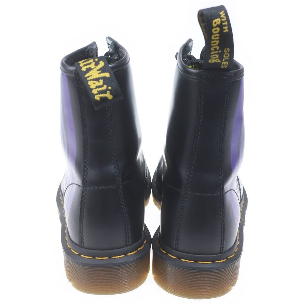 Dr.Martens(ドクターマーチン) ×Needles HE 1460 REMASTERED 26258011 ニードルズ 60周年記念 スムースレザー バタフライ ストライプ レースアップブーツ ブラック
