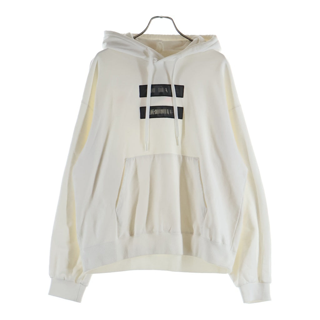 doublet(ダブレット) 18AW NO IMAGE LENTICULAR HOODIE 18AW31CS106 ノーイメージレンチキュラー プルオーバーパーカー フーディー ホワイト