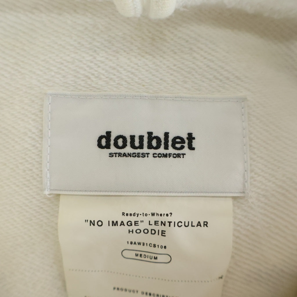 doublet(ダブレット) 18AW NO IMAGE LENTICULAR HOODIE 18AW31CS106