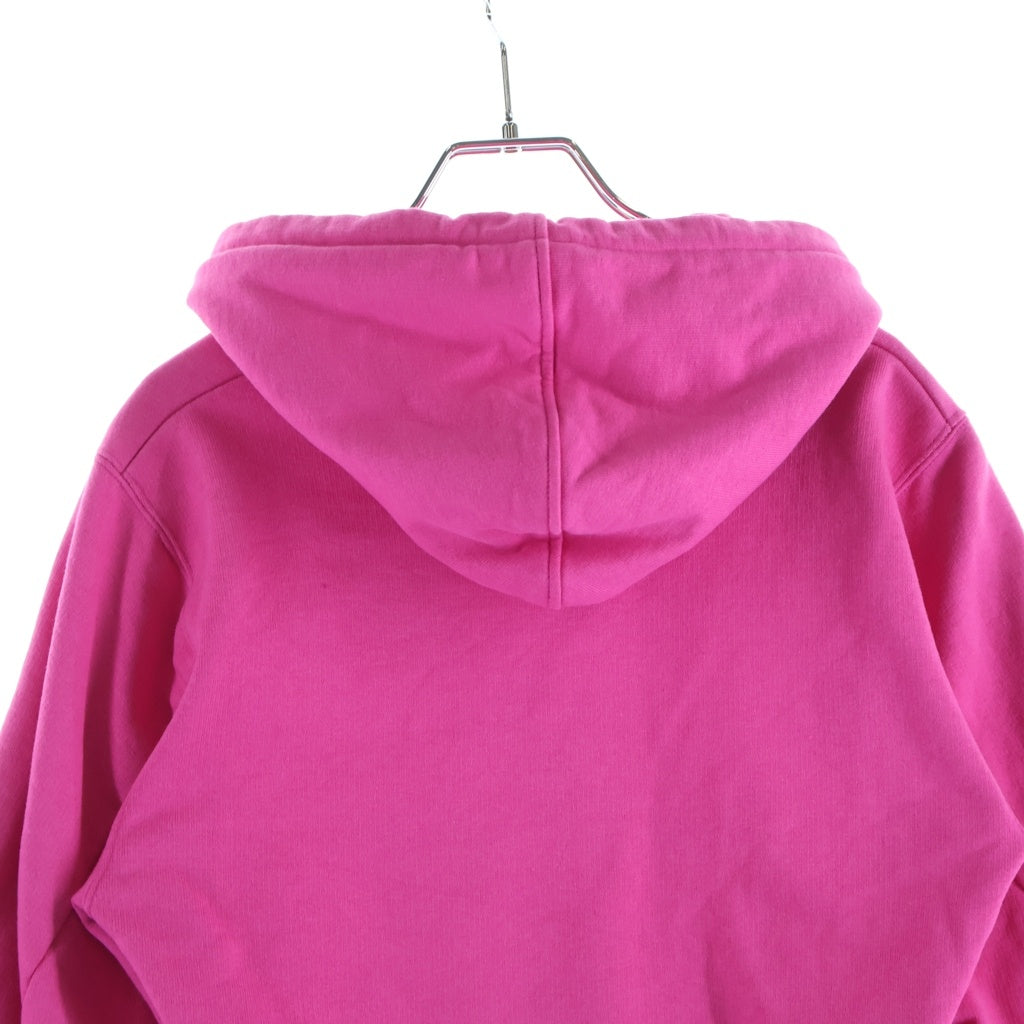 doublet(ダブレット) 22AW Rhinestone logo detail hoodie 22AW35CS231 ラインストーン ロゴ ディテール プルオーバーパーカー フーディー ピンク レディース