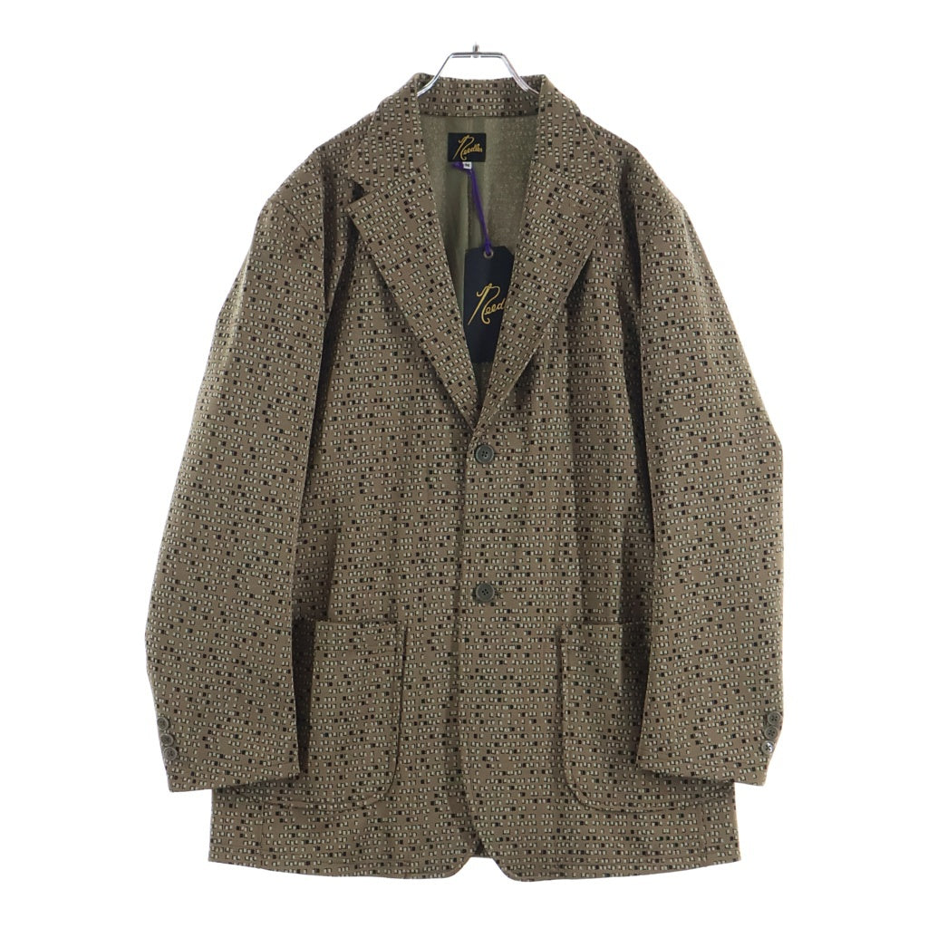 Needles(ニードルス) 20AW B JACKET POLY HM238 千鳥格子 ポリテーラードジャケット ブラウン