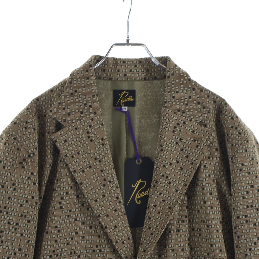 Needles(ニードルス) 20AW B JACKET POLY HM238 千鳥格子 ポリテーラードジャケット ブラウン