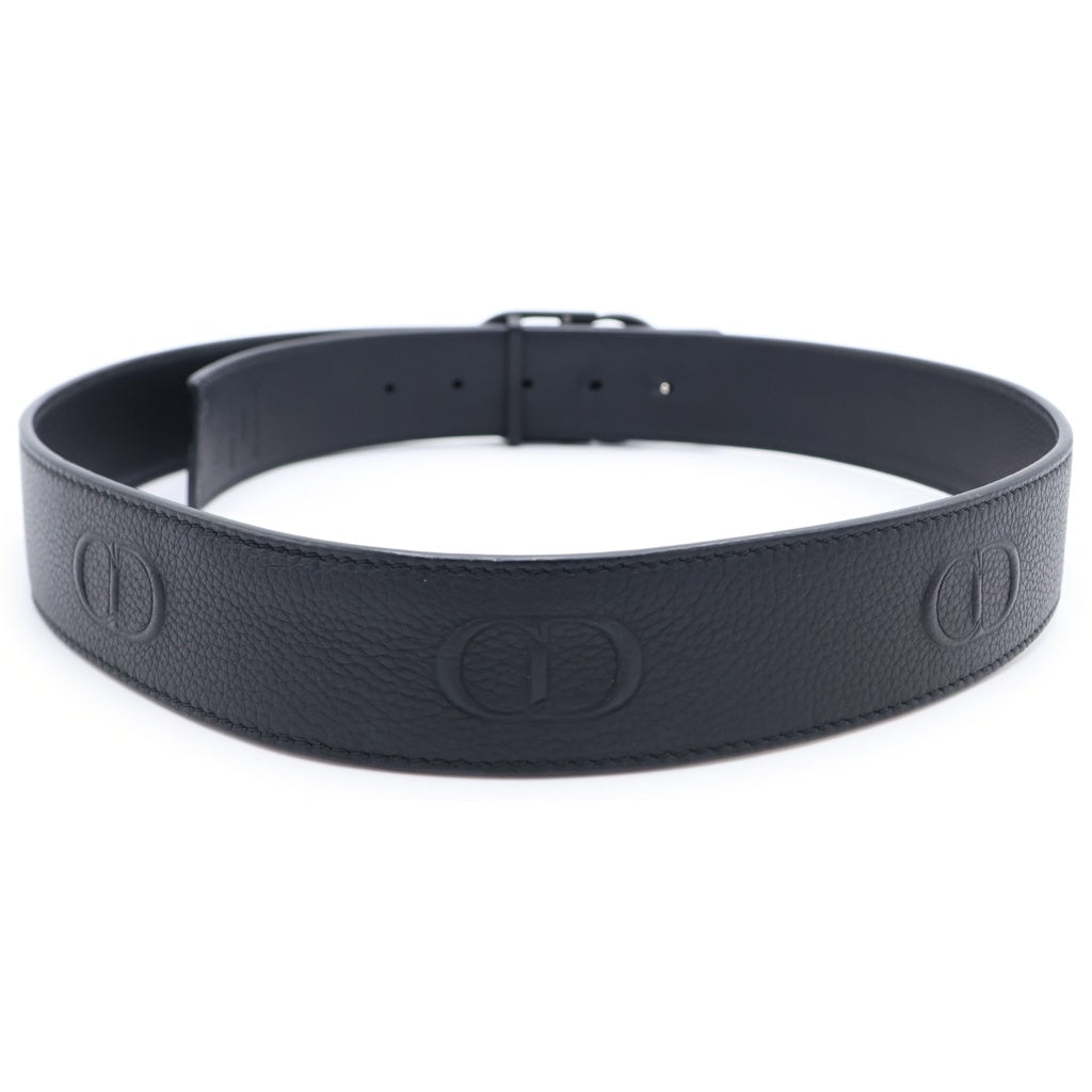 DIOR(ディオール) CD ICON CDバックル ルテニウムコーティング レザーベルト ブラック