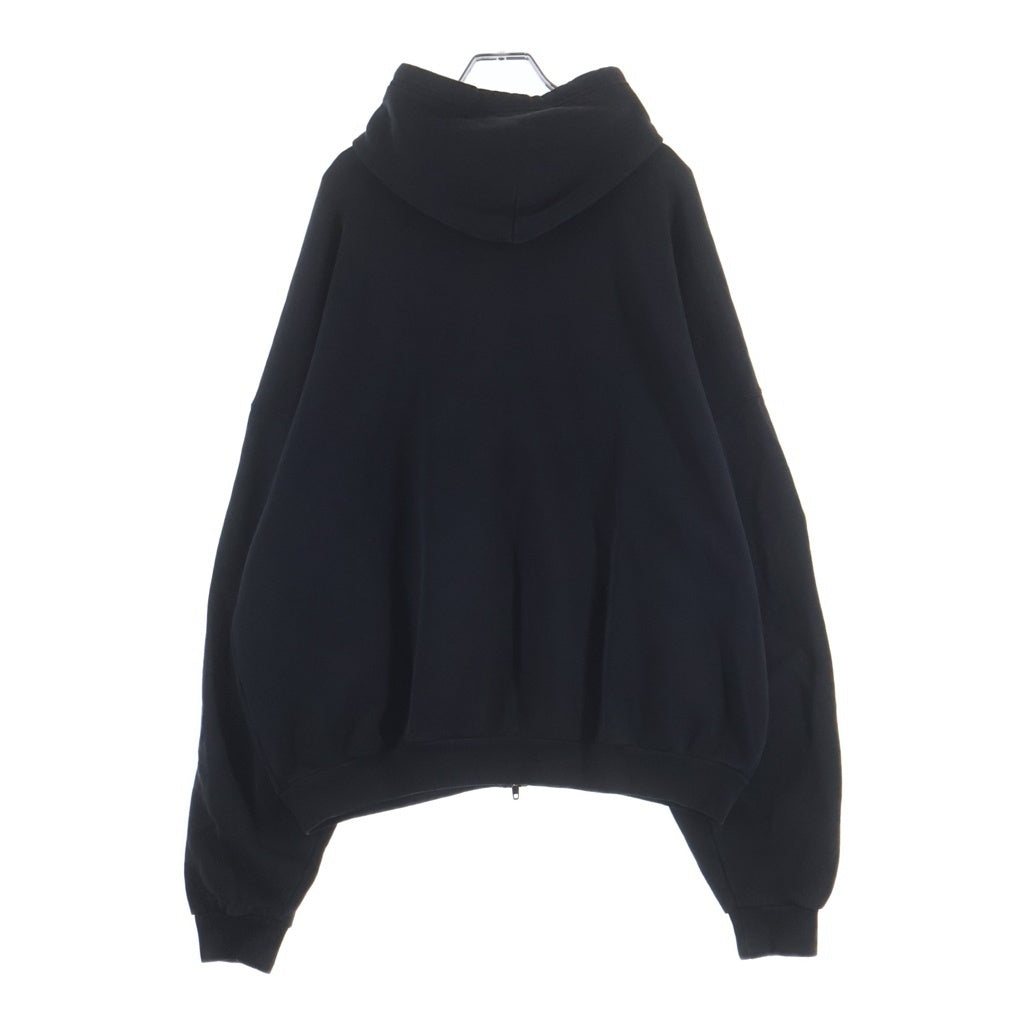 BALENCIAGA(バレンシアガ) 25AW Uniform Patch Zip-Up Hoodie 袖ワッペン付きジップアップフーディー ブラック 826162-TSVH3