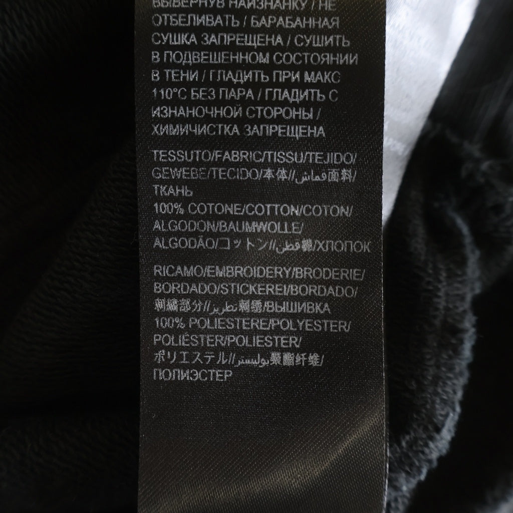 BALENCIAGA(バレンシアガ) Back Hoodie ミディアムフィット フロントロゴ刺繍プルオーバーパーカーフーディー ブラック 76877-TPVK2