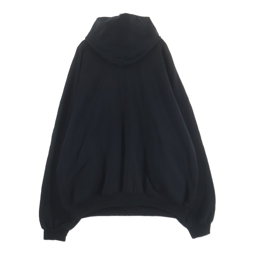 BALENCIAGA(バレンシアガ) 24AW ロゴ ヴィンテージ プリント プルオーバー パーカー ブラック 803265 TRVH6