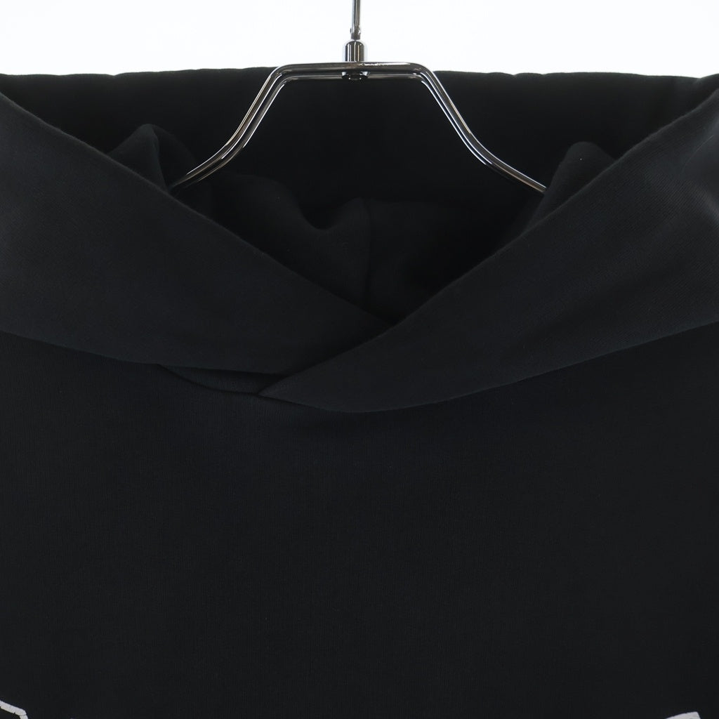 BALENCIAGA(バレンシアガ) 24AW ロゴ ヴィンテージ プリント プルオーバー パーカー ブラック 803265 TRVH6
