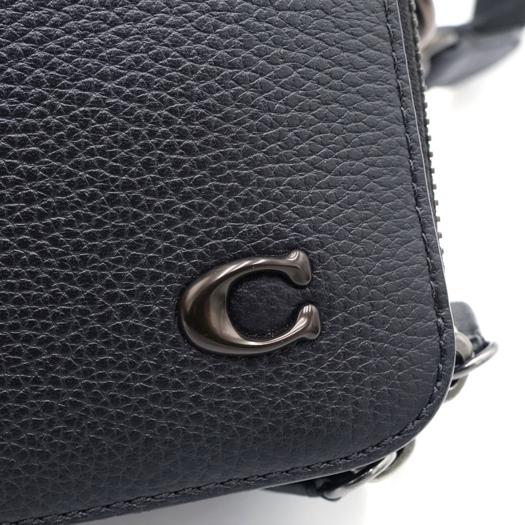 COACH(コーチ) チャーター クロスボディ 19 レザーショルダーバッグ ブラック