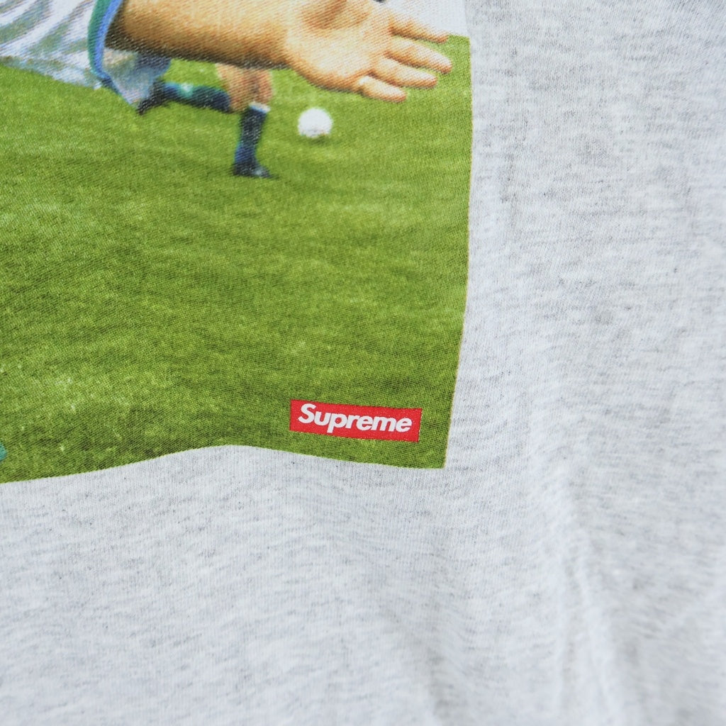 SUPREME(シュプリーム) 24SS Maradona Tee マラドーナ フォトプリント クルーネック半袖Tシャツカットソー グレー