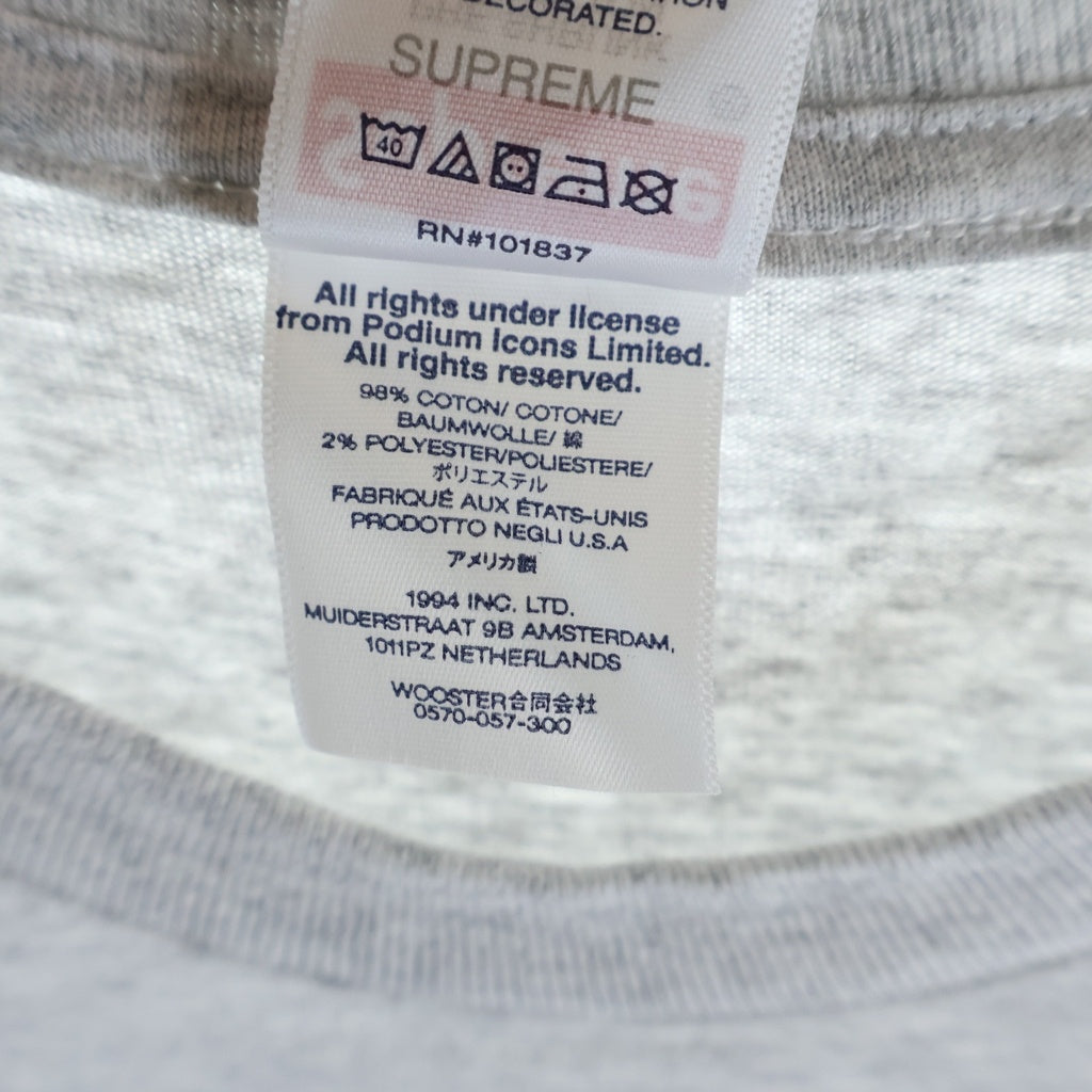 SUPREME(シュプリーム) 24SS Maradona Tee マラドーナ フォトプリント クルーネック半袖Tシャツカットソー グレー