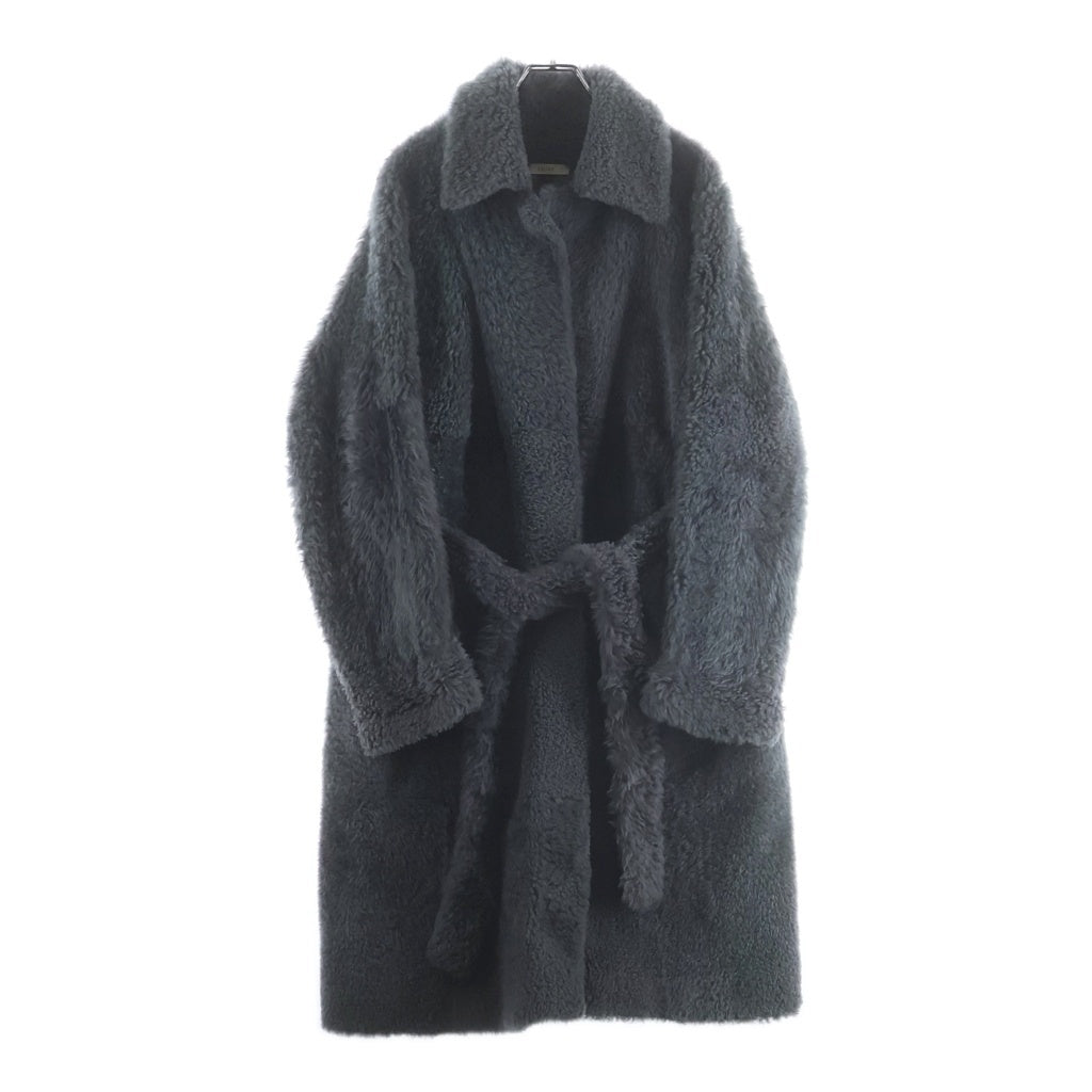CELINE(セリーヌ) Lambskin Shearling Coat フィービー ファイロ期 ラムスキンシアリング ムートンコート グレー レディース 2 8S62/064A