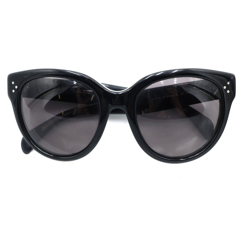 CELINE(セリーヌ) オーバルフレーム サングラス 眼鏡 アイウェア 55□22 145 ブラック CL41755 8073H