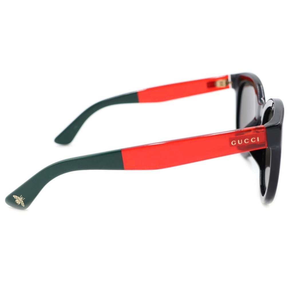 GUCCI(グッチ) バイカラー オーバルフレーム サングラス 眼鏡 アイウェア 蜂 レッド/グリーン GG1866SK 001