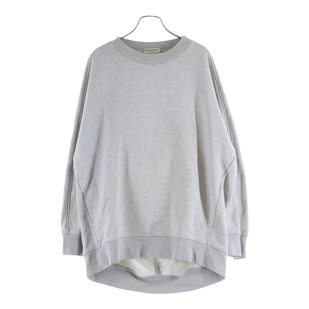 BALENCIAGA(バレンシアガ) PARIS-8 Print Sweatshirt バックプリント クルーネックスウェットトレーナー グレー 436410 TSK07