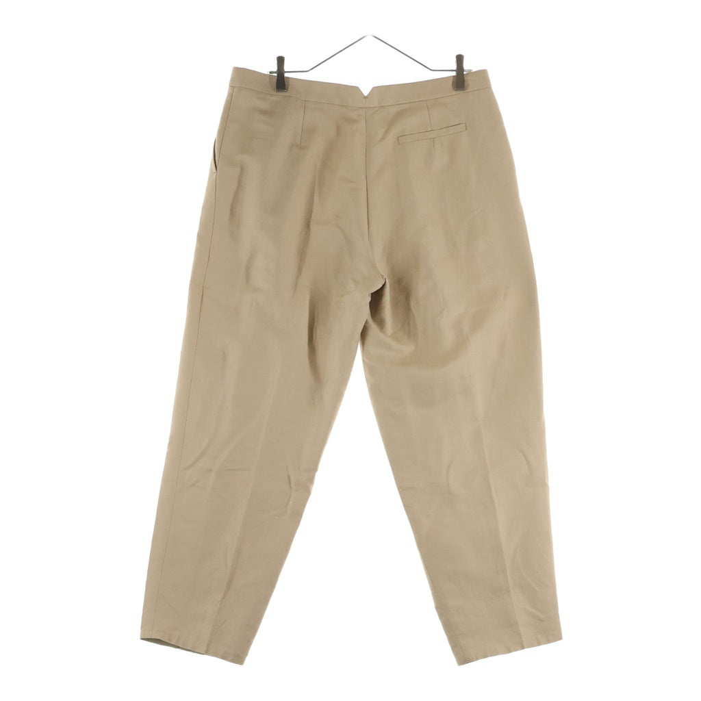 BURBERRY(バーバリー) Cotton Long Straight Pant コットン センタープレス ストレートパンツ ベージュ 3924001