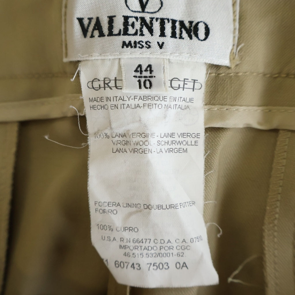 VALENTINO(ヴァレンティノ) ウールストレッチ スラックス ベージュ 71 60743 7503 レディース