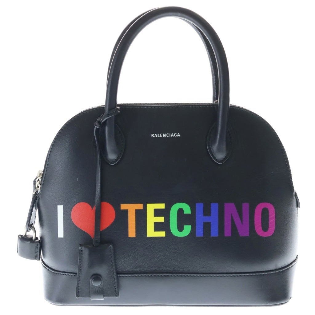BALENCIAGA(バレンシアガ) I LOVE TECHNO Hand Bag アイラヴテクノ レザー ハンドバッグ ブラック 550645 550645 レディース