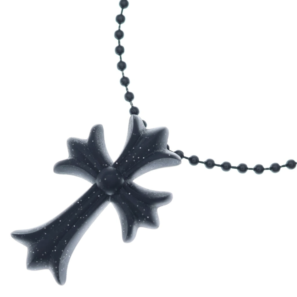 CHROME HEARTS(クロムハーツ) RUBBER CH CRS SML スモールCHクロス ラバーネックレス ラメ シリコン ブラック