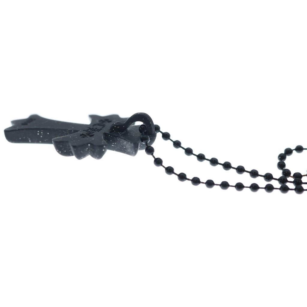 CHROME HEARTS(クロムハーツ) RUBBER CH CRS SML スモールCHクロス ラバーネックレス ラメ シリコン ブラック