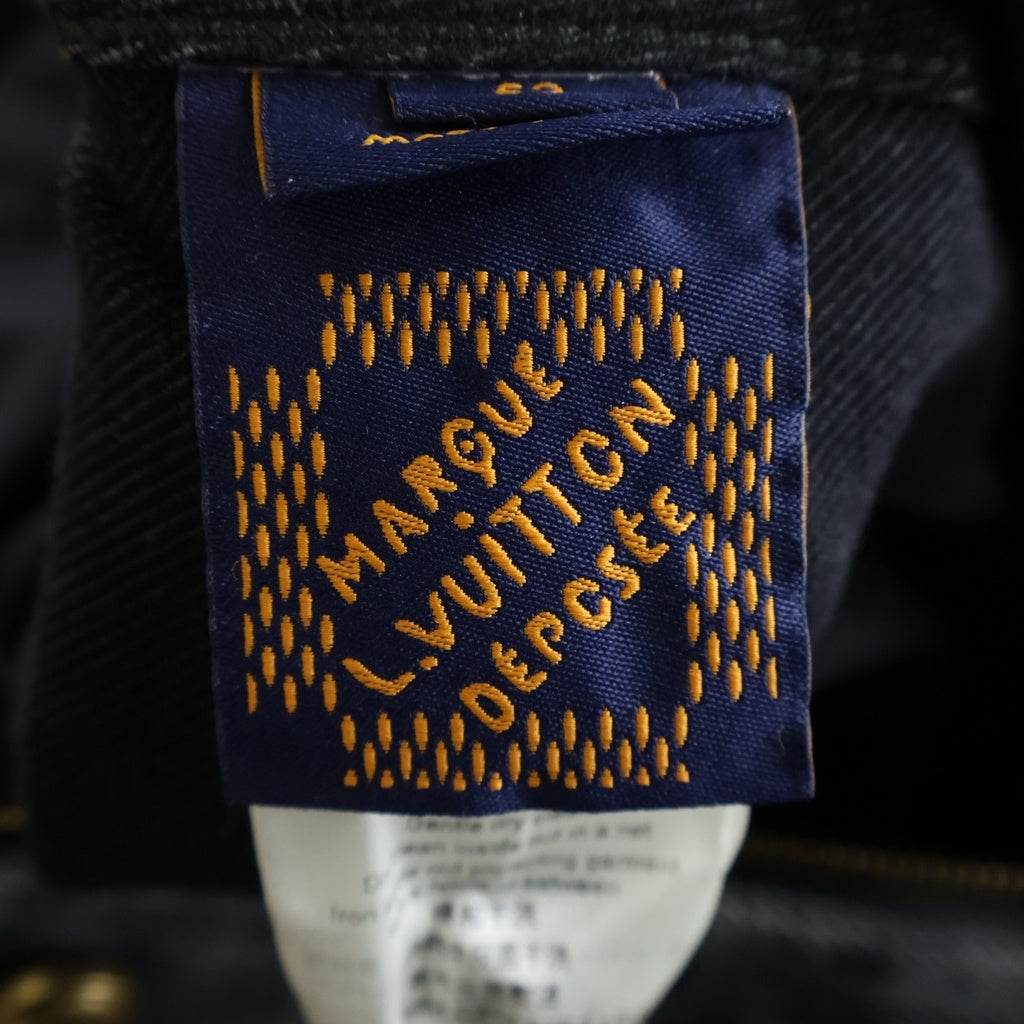 LOUIS VUITTON(ルイヴィトン) 24AW モノグラム フード デニムジャケット ブルゾン ブラック RM242MM CHX HRA15W