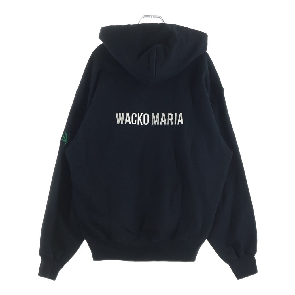 WACKO MARIA(ワコマリア) ×HIGHTIMES HEAVY WEIGHT HOODIE ハイタイムズ ヘビーウェイト プルオーバーパーカー フーディー ブラック
