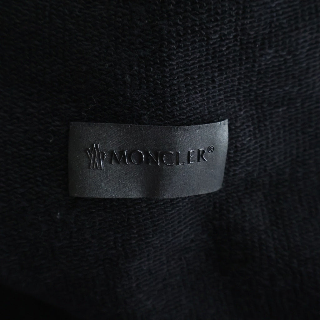 MONCLER(モンクレール) PANTALONE F20919D71712 パンタローネ ロゴ刺繍スウェットパンツ ブラック