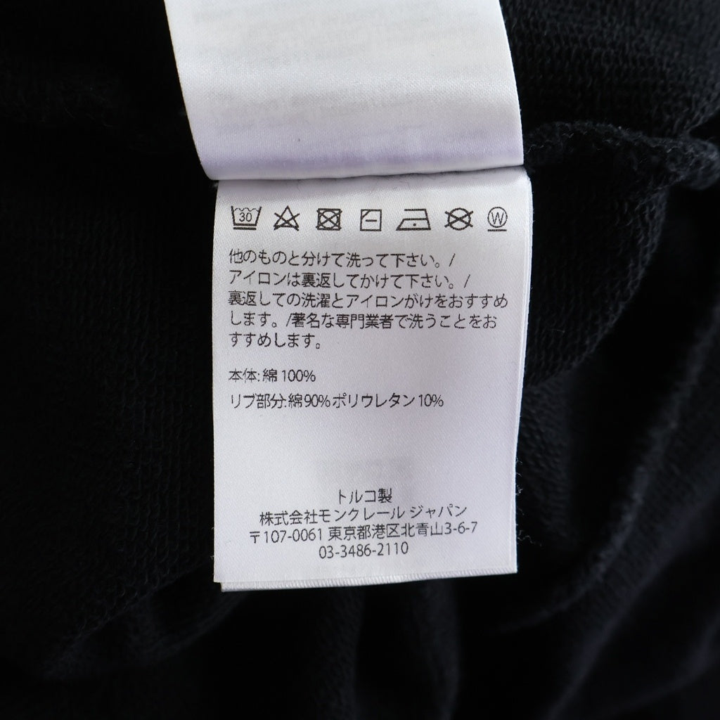 MONCLER(モンクレール) PANTALONE F20919D71712 パンタローネ ロゴ刺繍スウェットパンツ ブラック