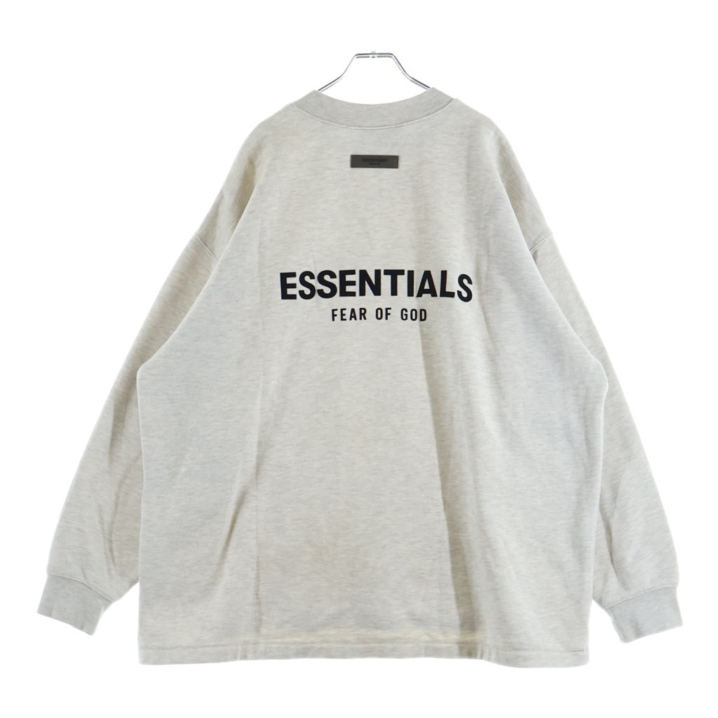 FEAR OF GOD ESSENTIALS(フィアオブゴッド エッセンシャルズ) Rubber Logo Sweatshirt ラバーロゴ クルーネックスウェットトレーナー グレー