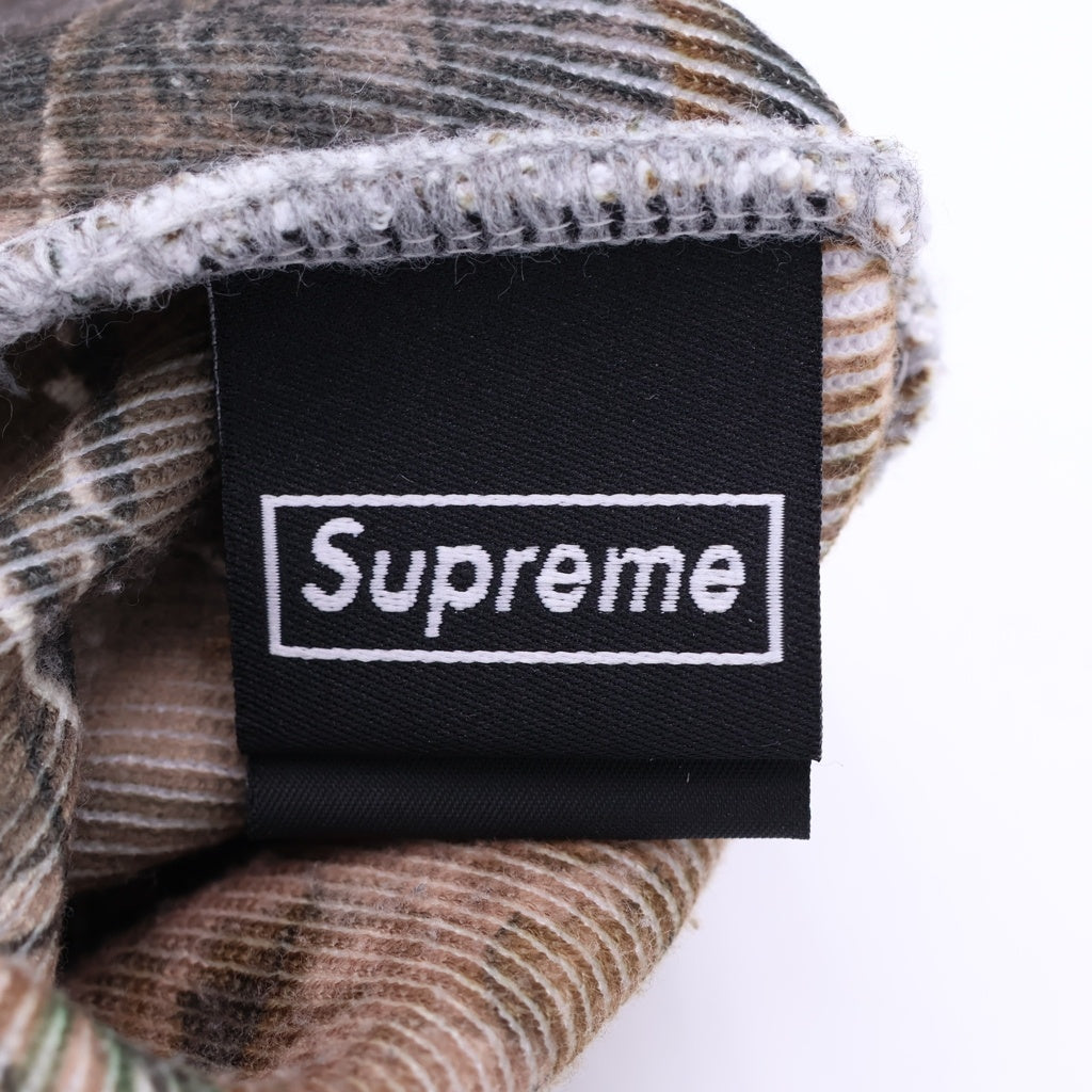 SUPREME(シュプリーム) 25AW ×NEW ERA BOX LOGO BEANIE REALTREE AP CAMO ニューエラ ボックス ロゴ リアルツリー ニットビーニー 帽子 カーキ
