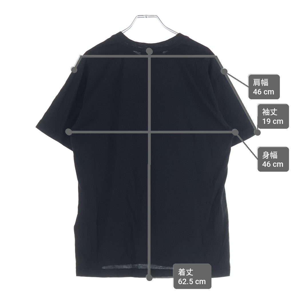 STONE ISLAND(ストーンアイランド) 23AW Cotton Jersey Short Sleeve T-Shirt 791524113 コットンジャージ フロントロゴパッチクルーネック半袖Tシャツカットソー ブラック 791524113