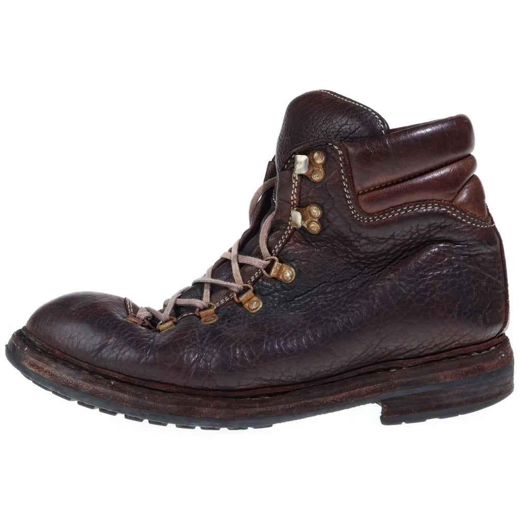 GUIDI(グイディ) Hiking Boots 795Z レースアップ レザー ハイキングブーツ ブラウン