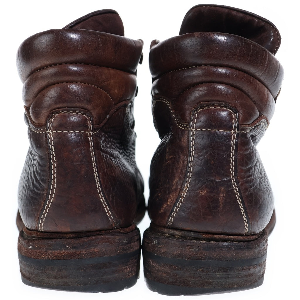 GUIDI(グイディ) Hiking Boots 795Z レースアップ レザー ハイキングブーツ ブラウン