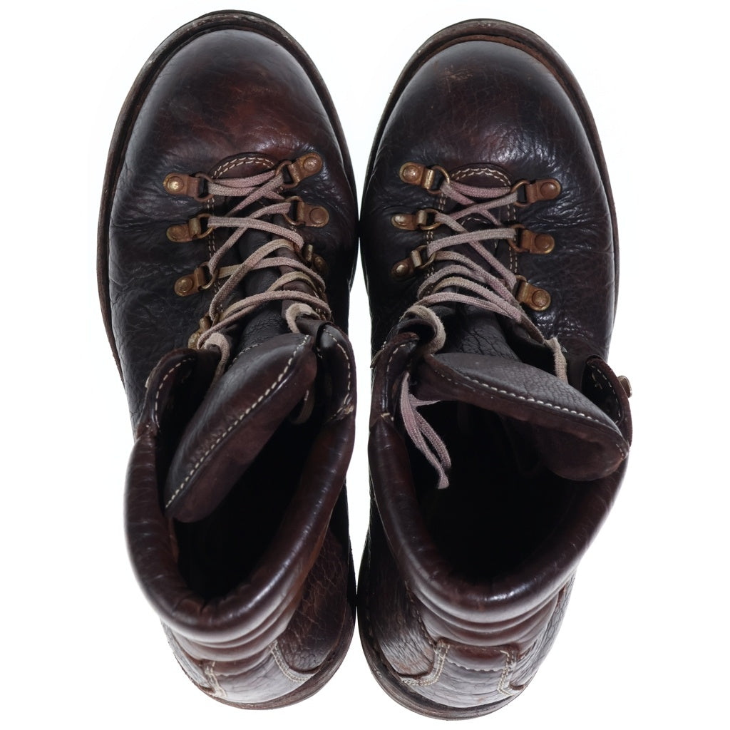 GUIDI(グイディ) Hiking Boots 795Z レースアップ レザー ハイキングブーツ ブラウン
