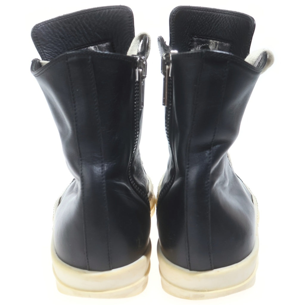 Rick Owens(リックオウエンス) SNEAKERS ラモーンズ カーフレザー ハイカット スニーカー ブラック/ホワイト