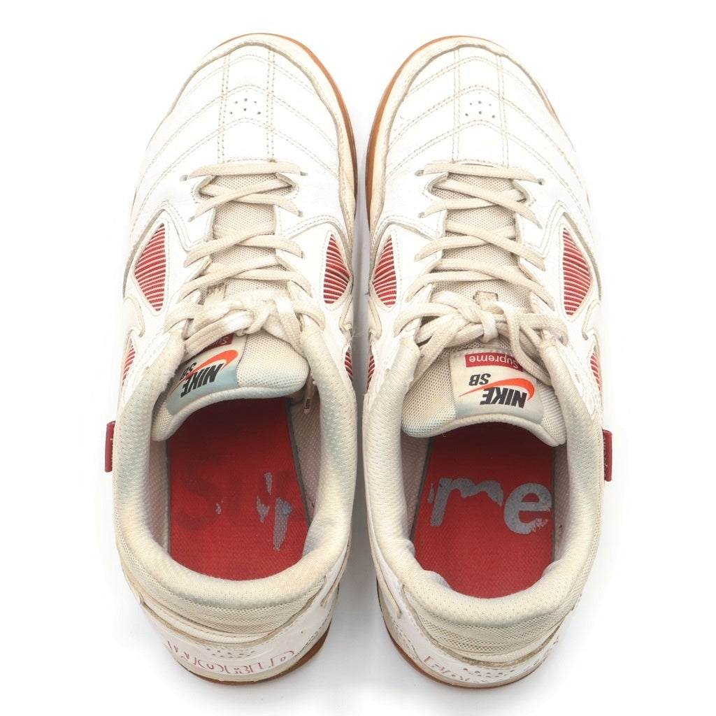 NIKE(ナイキ) ×Supreme × Nike SB Luner Gato White シュプリーム ×ナイキ SB ルナ ガト ホワイトローカットスニーカー ホワイト US9/27CM AR9821-116