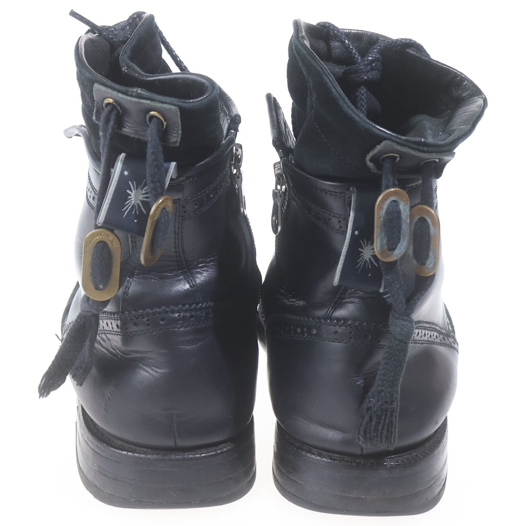 MIHARA YASUHIRO(ミハラヤスヒロ) double layered boots ダブルレイヤードハイカット サイドジップアップブーツ ブラック