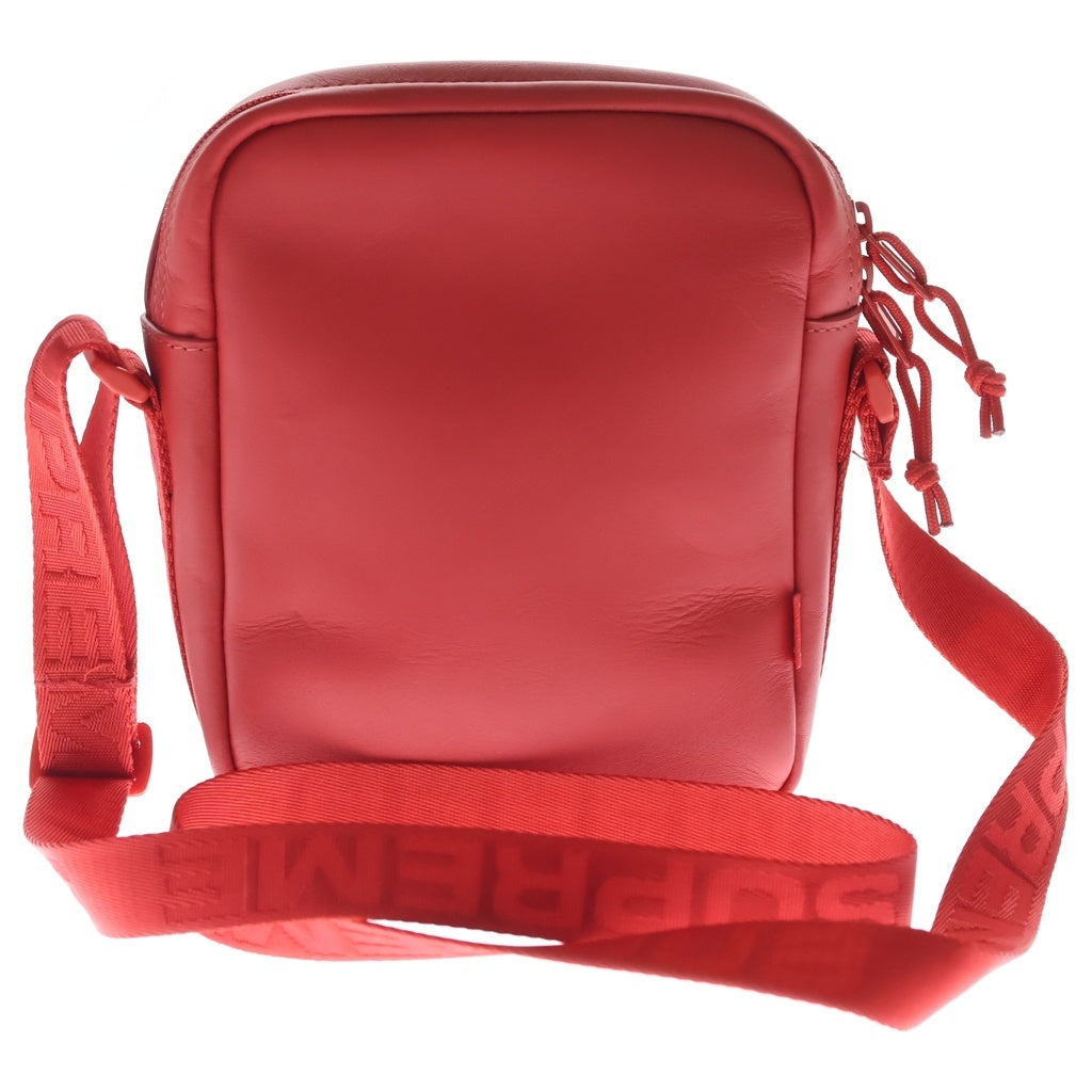SUPREME(シュプリーム) 23AW Leather Shoulder Bag ボックスロゴレザーショルダーバッグ レッド