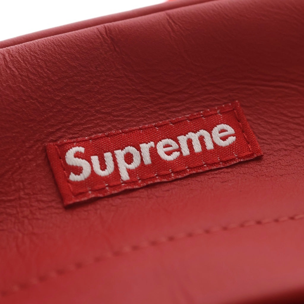 SUPREME(シュプリーム) 23AW Leather Shoulder Bag ボックスロゴレザーショルダーバッグ レッド